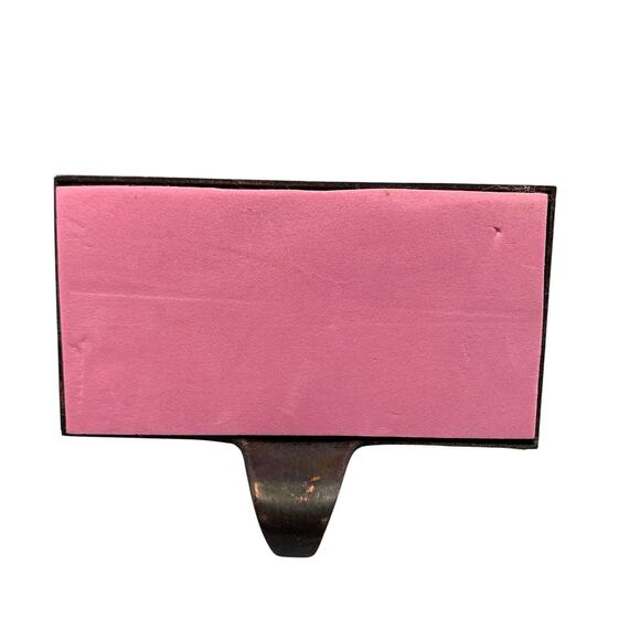 Santa Train Christmas Stocking Holders Hangers Mantle Black Metal Set Of 4 - Picture 12 of 13